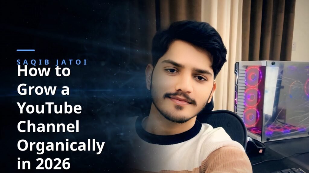 Saqib Jatoi - How to Grow a YouTube Channel Organically in 2026